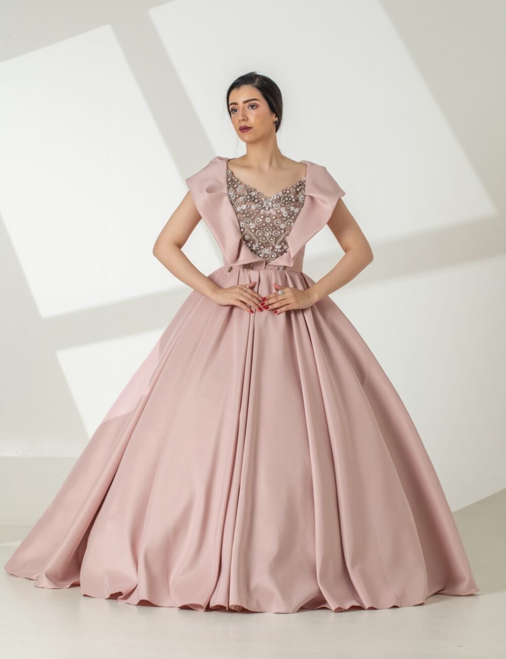 فستان خطوبة  وردي