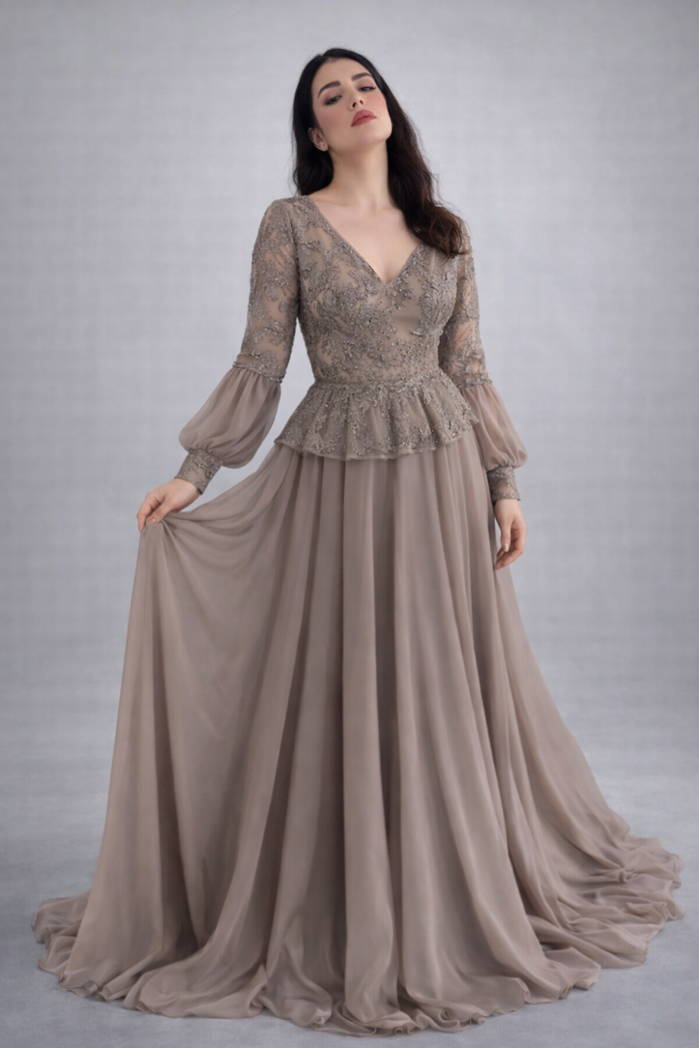 فستان سهرة مقاس L,